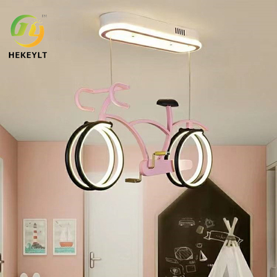 Phòng trẻ em Xe đạp Đèn đèn chùm Đèn che mắt Phòng ngủ đơn giản Nhân cách LED Hình ảnh hoạt hình Đèn xe đạp