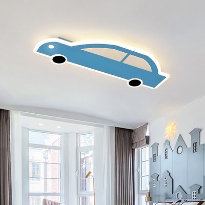 Hình ảnh hoạt hình LED Bảo vệ mắt Mô hình xe ô tô Đèn trần không bước Đèn RGB Đèn phòng ngủ trẻ em