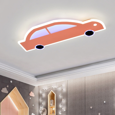 Hình ảnh hoạt hình LED Bảo vệ mắt Mô hình xe ô tô Đèn trần không bước Đèn RGB Đèn phòng ngủ trẻ em