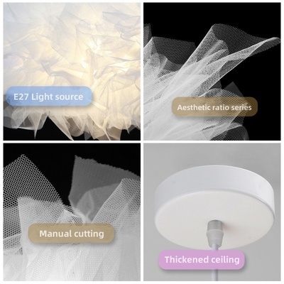 Đèn lót màu trắng sáng tạo hiện đại của Bắc Âu Đèn lót màu trắng LED Đèn lót màu trắng đơn giản Cho phòng ngủ