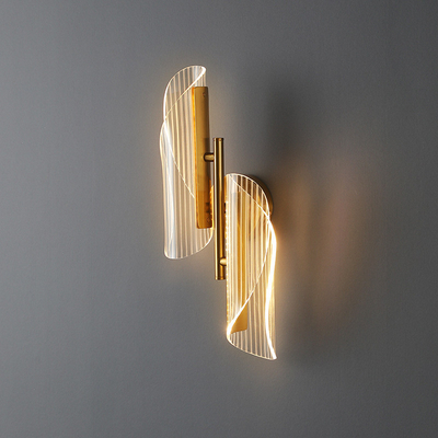 JYLIGHTING hiện đại đơn giản LED Streamer tường ánh sáng Acrylic kim loại trong suốt cho phòng ngủ lối đi