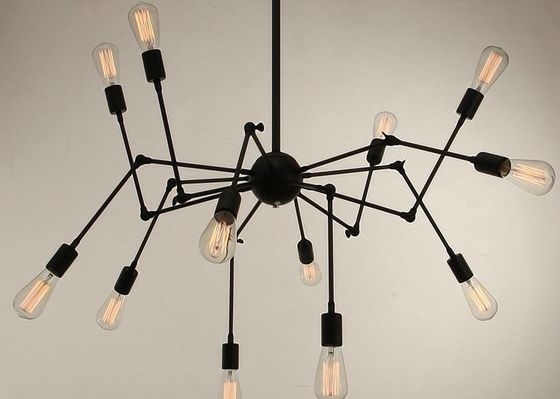 Mordern Nordic Retro Vintage Loft Antique có thể điều chỉnh DIY E27 Art Spider ánh sáng mặt dây chuyền hiện đại