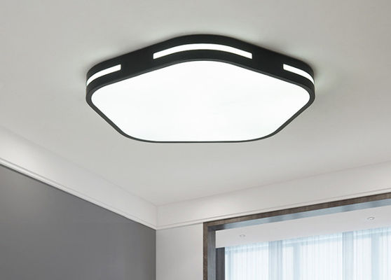 Đèn trần LED acrylic trong nhà màu đen / trắng 380 * 60mm 30W cho phòng ngủ