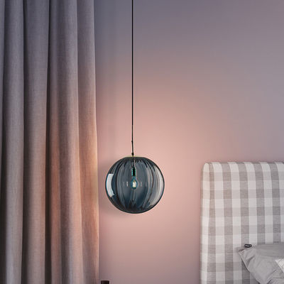 Phòng ngủ có đầu đơn bằng kính Đèn chiếu sáng mặt dây chuyền hiện đại G9 cho phòng khách