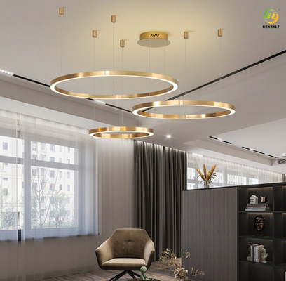 Gương Titanium LED Đèn vòng hiện đại thời trang cho gia đình / khách sạn / phòng trưng bày