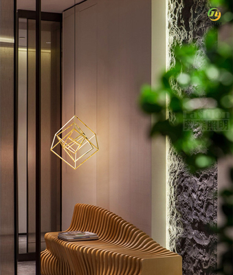 Gương Titan LED ánh sáng mặt dây chuyền hiện đại cho khách sạn gia đình D9018