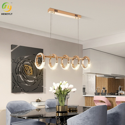Được sử dụng cho gia đình / khách sạn / phòng trưng bày Đèn LED mặt dây chuyền vàng Bắc Âu phổ biến