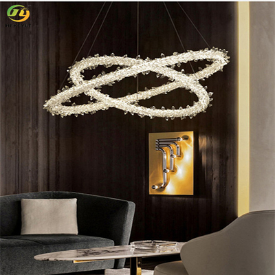 Ánh sáng mặt dây chuyền pha lê dải hiện đại cho gia đình / khách sạn / phòng trưng bày