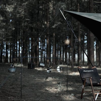 Đèn cắm trại có thể sạc lại USB Đèn cắm trại ngoài trời bằng kim loại Retro