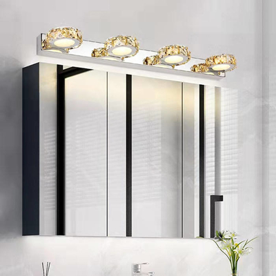 Phòng tắm trong nhà Đèn tường pha lê Đèn gương pha lê bằng thép không gỉ