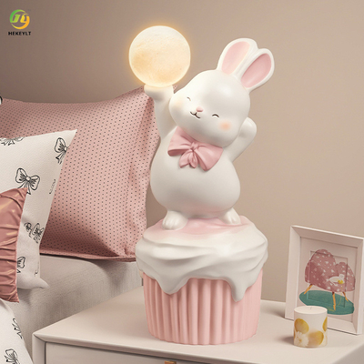 Đèn bàn thỏ dễ thương cho phòng ngủ phòng khách phòng học phòng trẻ em