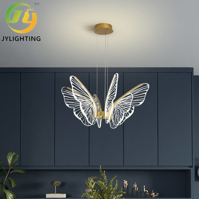 Đèn chùm bướm trong suốt nghệ thuật hiện đại D680 * H1200mm cho phòng khách phòng ngủ