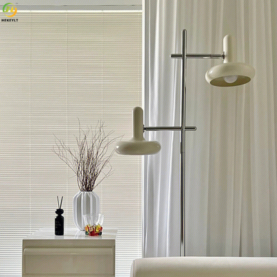 Đèn sàn có thể điều chỉnh màu kem cho phòng ngủ phòng khách đèn nền sống