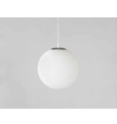 Milt White 240V Đường kính 35/40 / 50cm Đèn mặt dây chuyền quả cầu thủy tinh