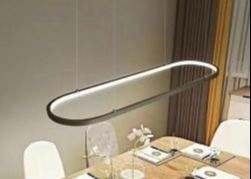 33W 70 * 20cm Chiều dài cáp acrylic 80cm Đèn chùm đèn LED vòng Bắc Âu