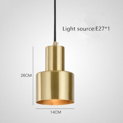 Đèn chùm tối giản bằng đồng hiện đại đèn treo đèn là E27