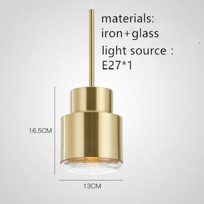 Đèn chùm tối giản bằng đồng hiện đại đèn treo đèn là E27