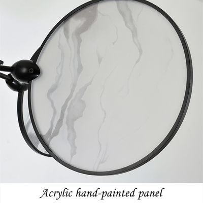 Nướng Sơn đen Phun sơn Acrylic Mặt dây chuyền Trang trí trong nhà hiện đại Ánh sáng